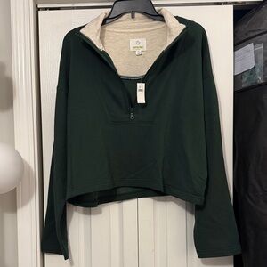 Aerie Offline Cropped Quaterzip